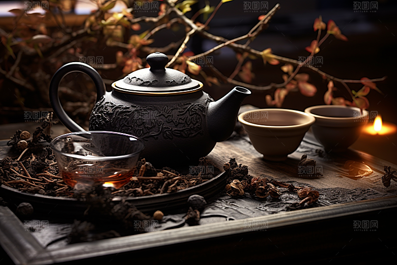 茶叶清明谷雨茶树摄影图