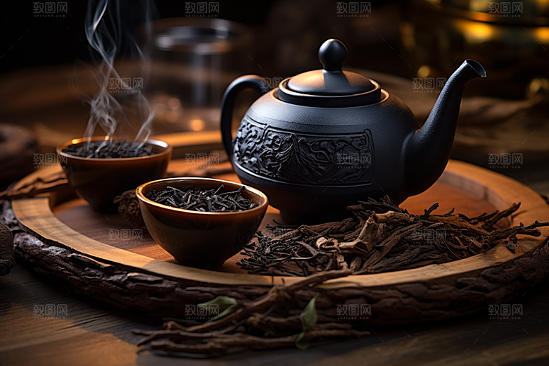 茶叶春天采茶摄影图