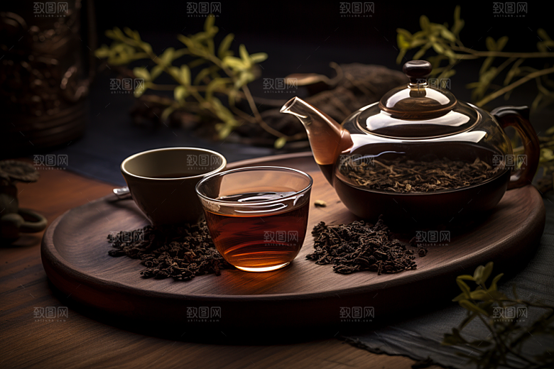 茶叶新茶自然摄影图