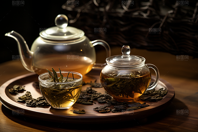 茶叶清明谷雨茶山摄影图