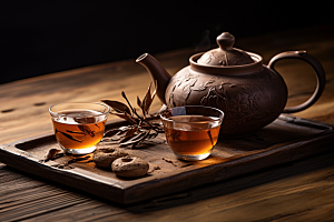 茶叶茶山茶树摄影图