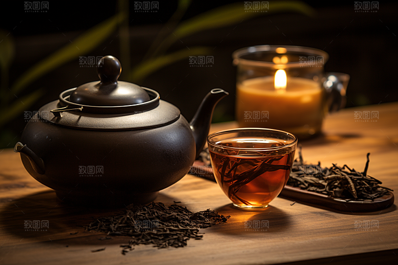 茶叶春茶茶园摄影图