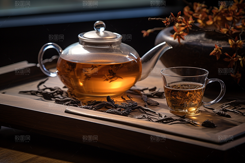 茶叶清明谷雨茶树摄影图