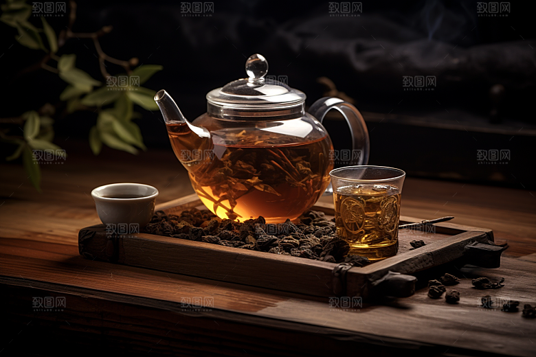茶叶高清雨前龙井摄影图