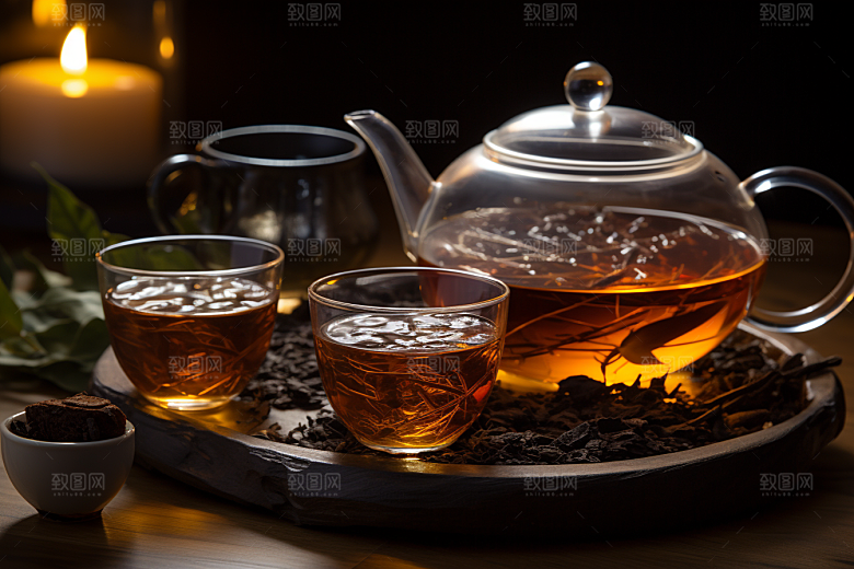 茶叶自然春茶摄影图