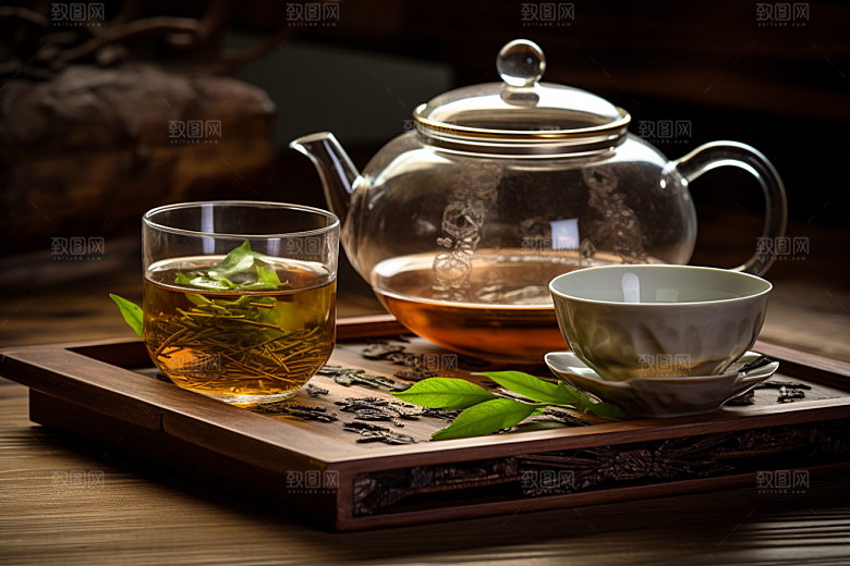 茶叶春天春茶摄影图