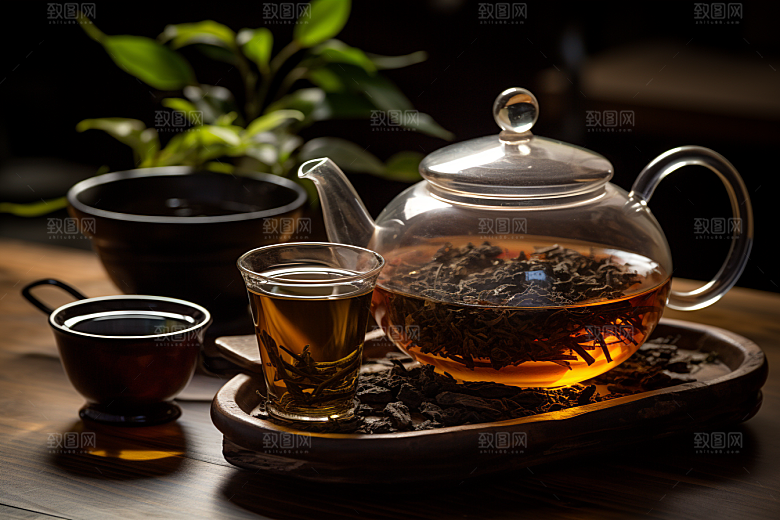 茶叶茶园清新摄影图