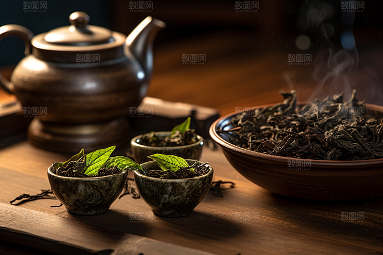 茶叶茶园新茶摄影图