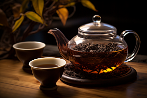 茶叶茶园采茶摄影图