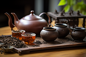 茶叶茶山春茶摄影图