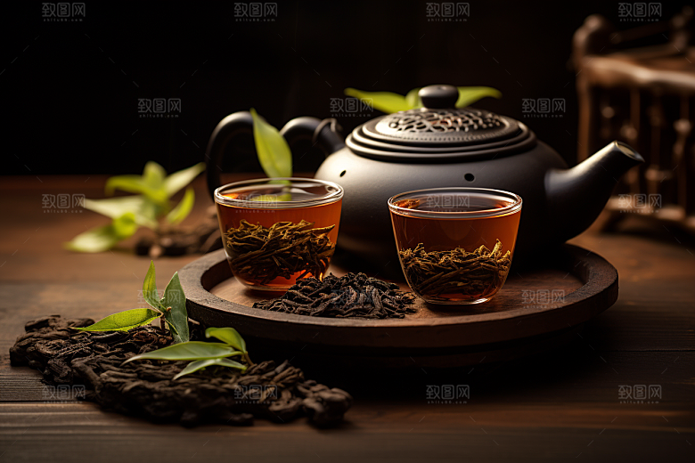 茶叶茶山采茶摄影图