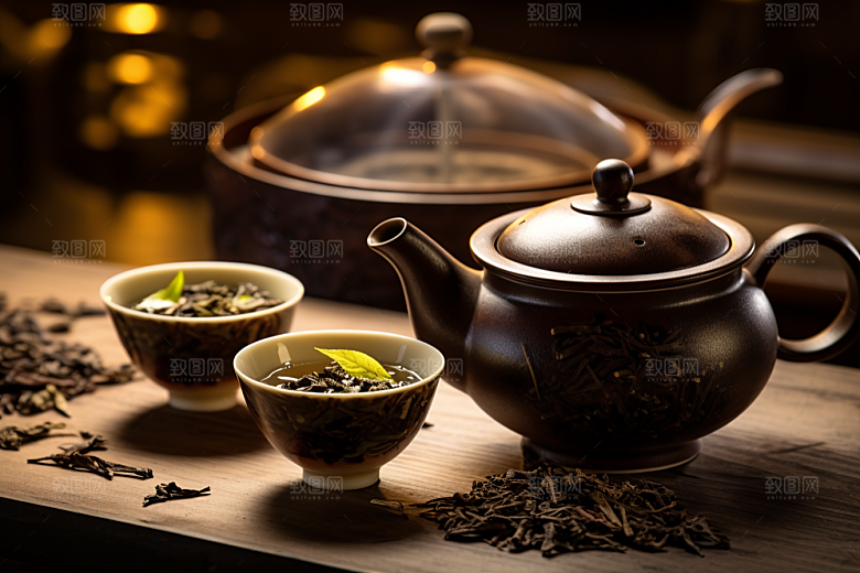 茶叶新茶茶山摄影图