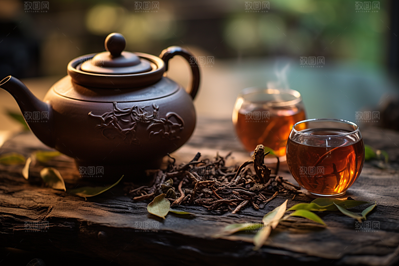 茶叶清明谷雨茶园摄影图