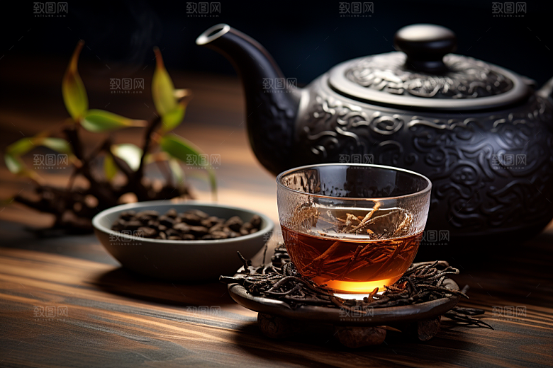 茶叶清明谷雨茶山摄影图