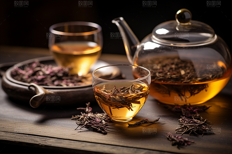 茶叶采茶高清摄影图