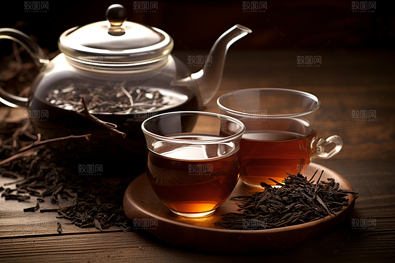 茶叶自然采茶摄影图