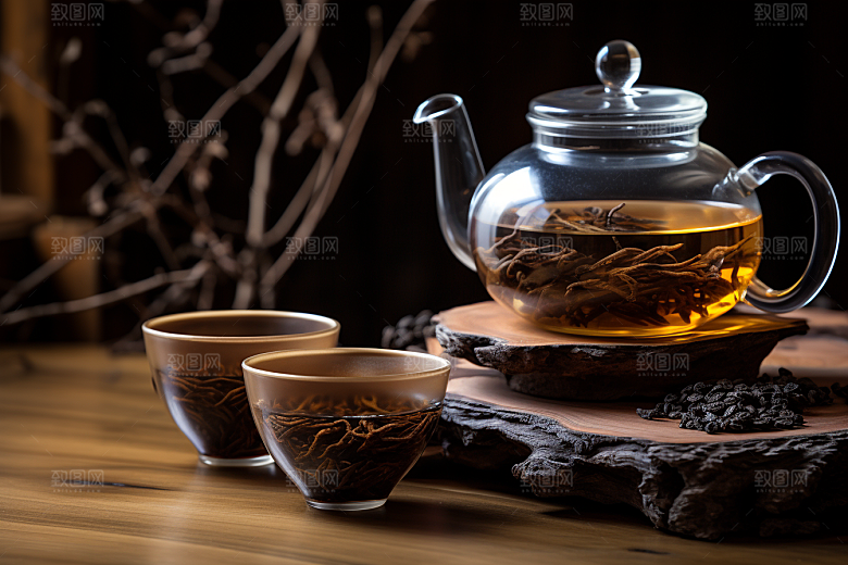茶叶雨前龙井春茶摄影图