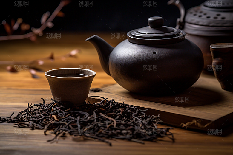 茶叶春季茶山摄影图