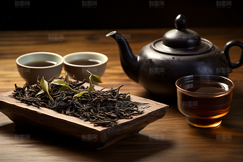 茶叶茶园清新摄影图
