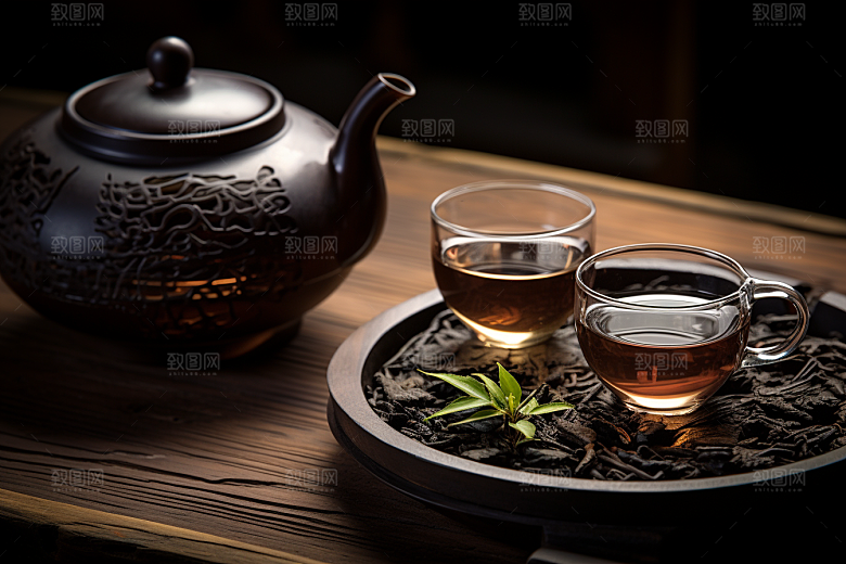 茶叶清新清明谷雨摄影图