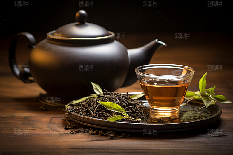 茶叶清新茶园摄影图