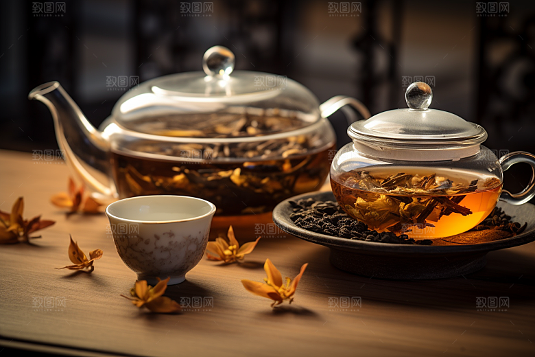 茶叶春季茶山摄影图