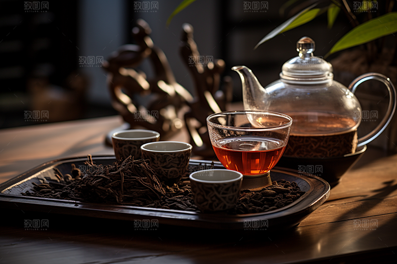 茶叶清明谷雨采茶摄影图