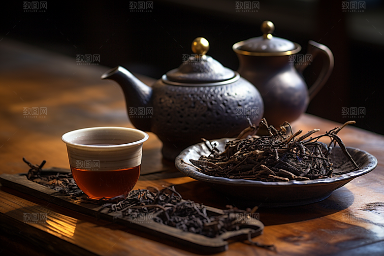 茶叶春茶茶树摄影图