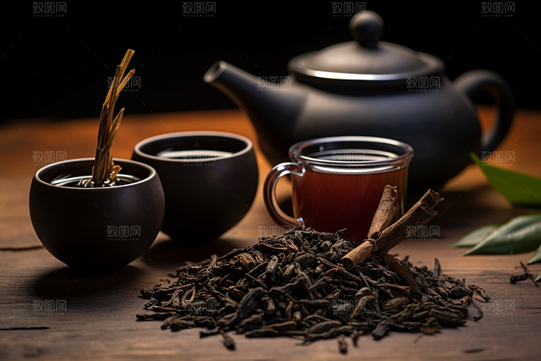 茶叶采茶高清摄影图
