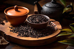 茶叶茶山自然摄影图