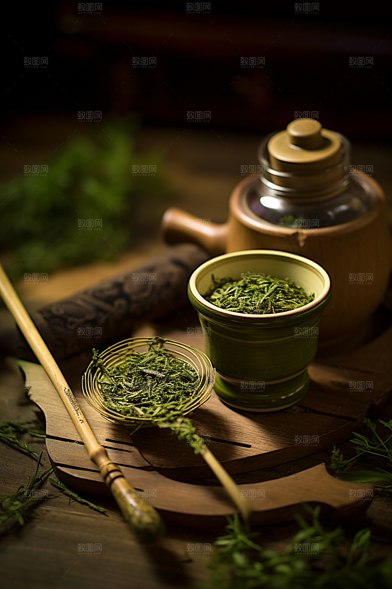 茶叶春茶茶园摄影图
