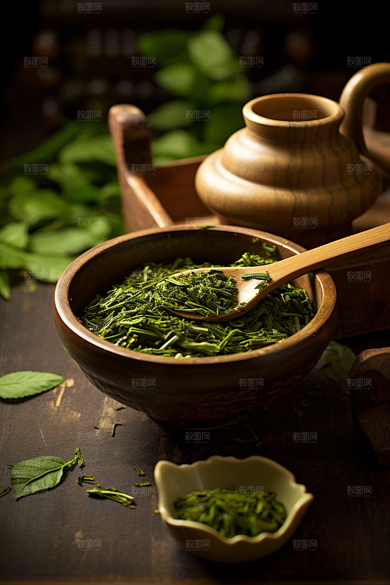 茶叶清新茶园摄影图