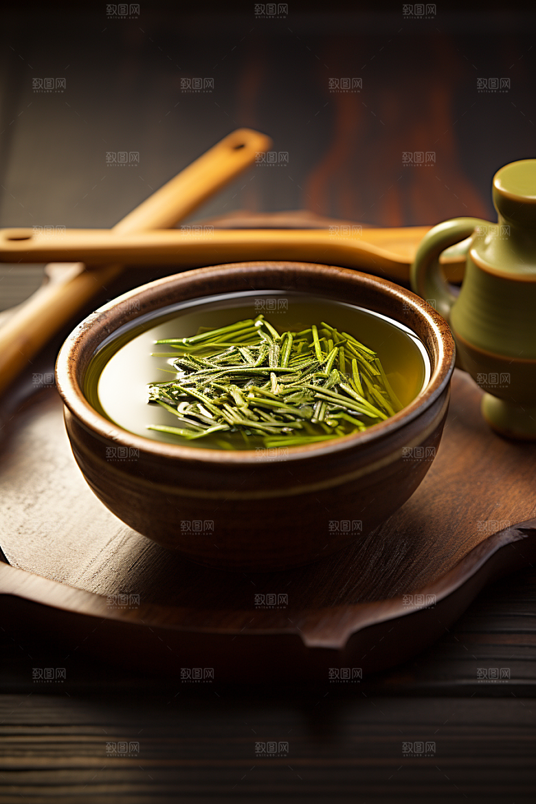 茶叶采茶清明谷雨摄影图