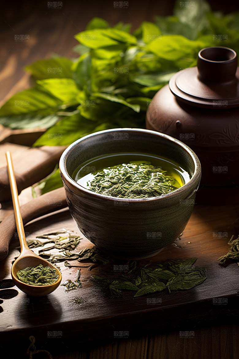 茶叶春茶自然摄影图