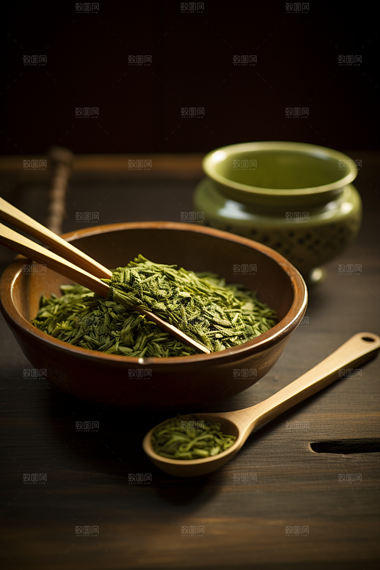 茶叶茶山清新摄影图