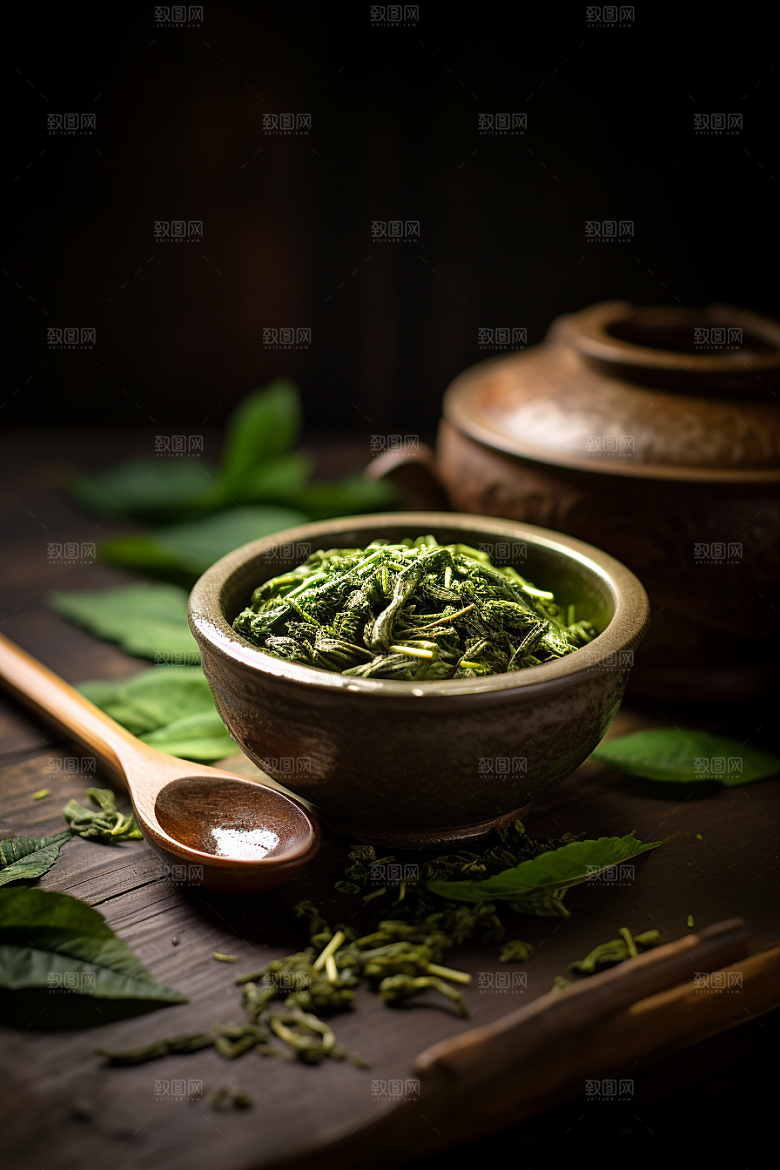 茶叶春季春茶摄影图