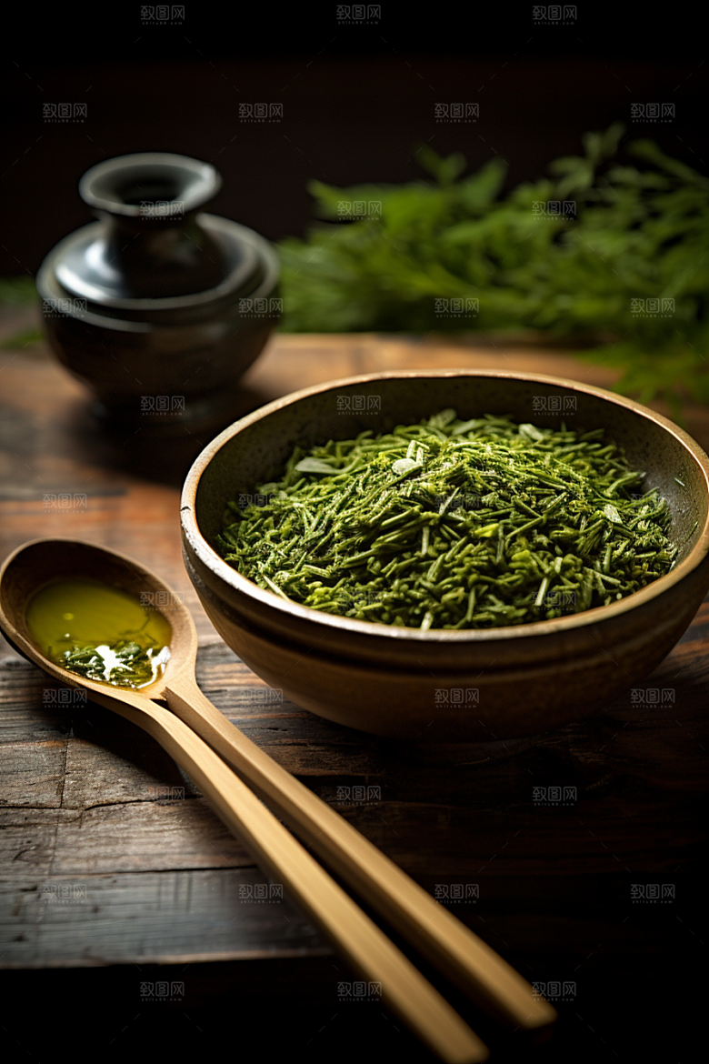 茶叶茶树清新摄影图