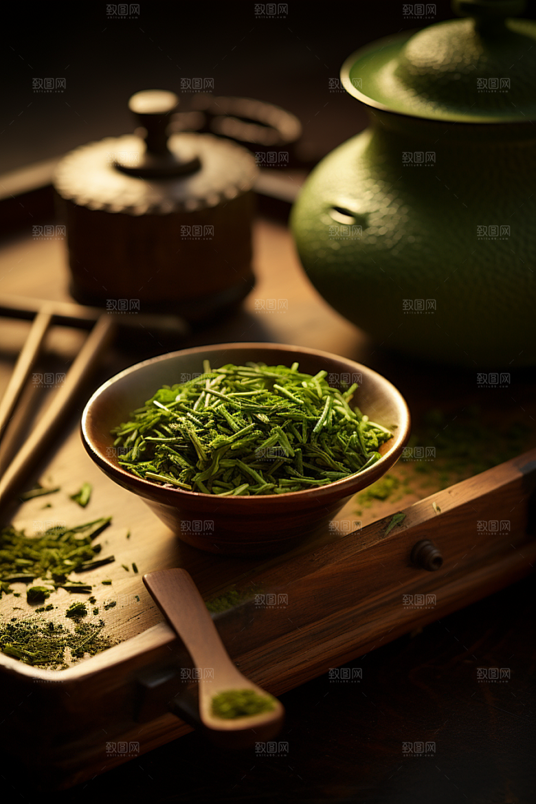 茶叶茶树雨前龙井摄影图