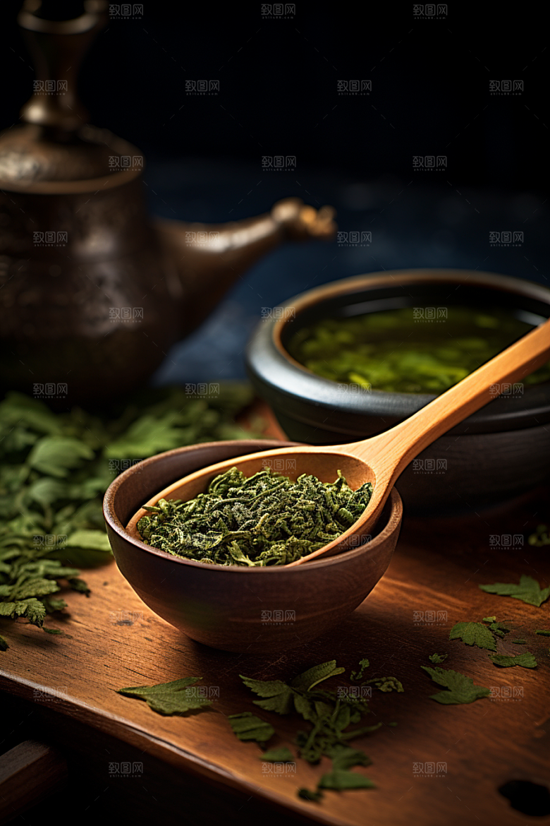 茶叶采茶高清摄影图