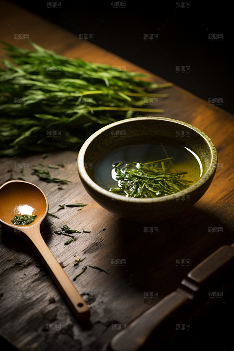 茶叶清明谷雨茶树摄影图
