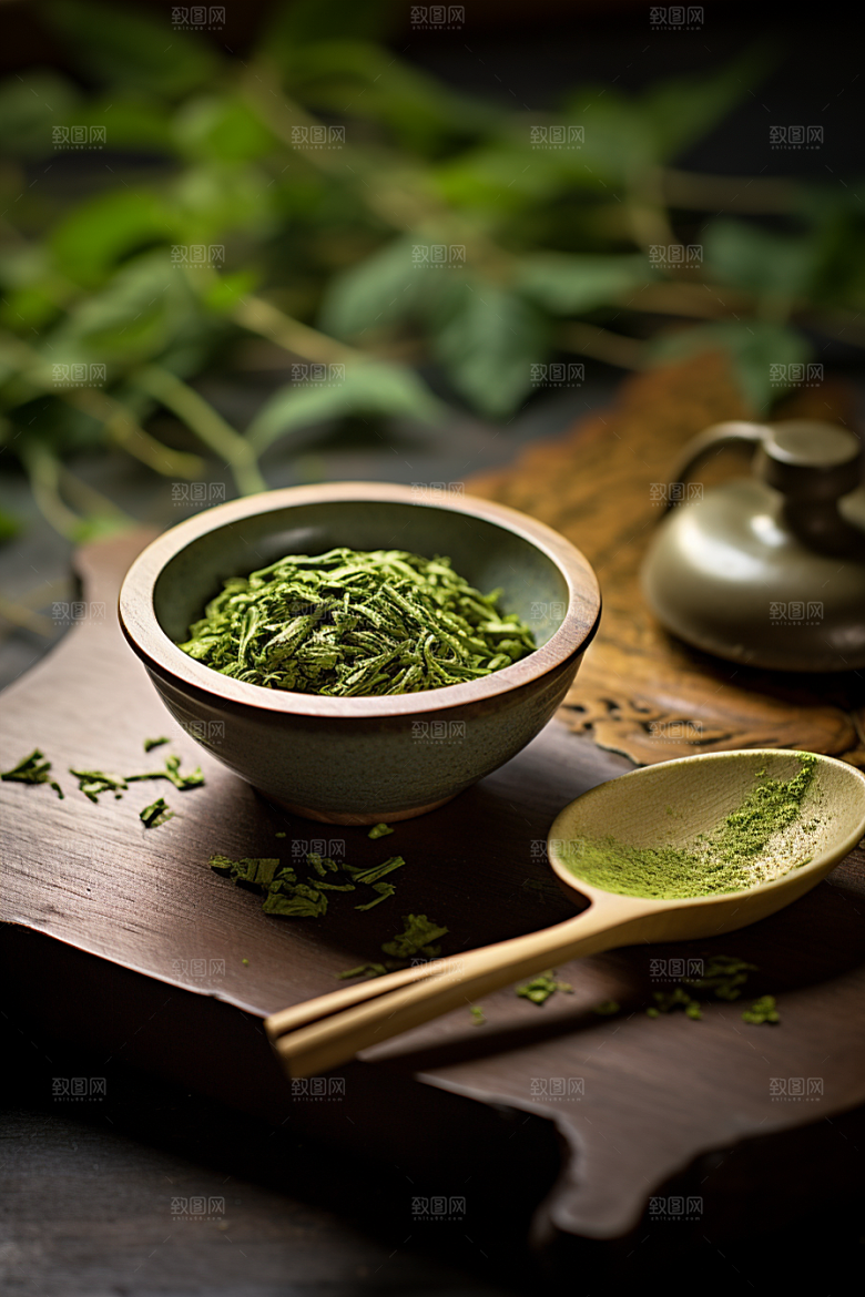 茶叶新茶自然摄影图