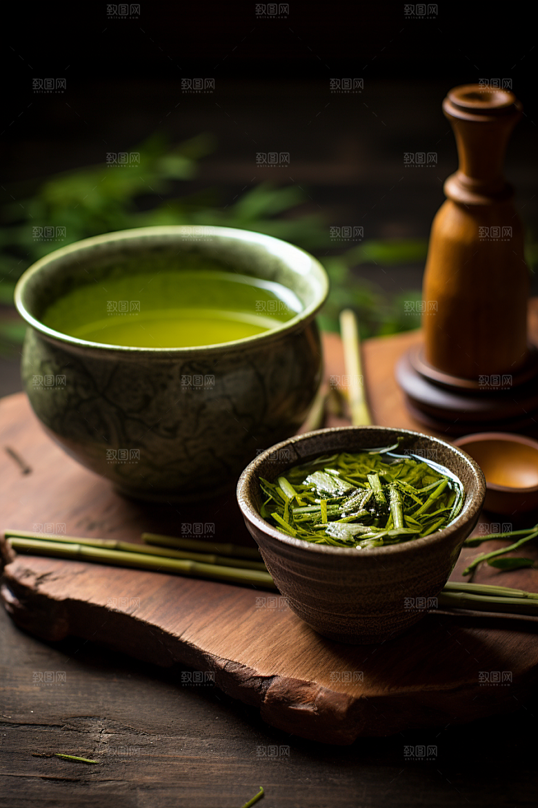 茶叶春天雨前龙井摄影图