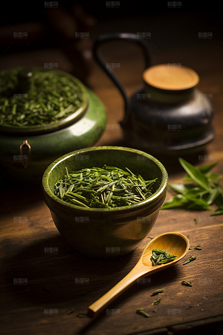 茶叶清新自然摄影图