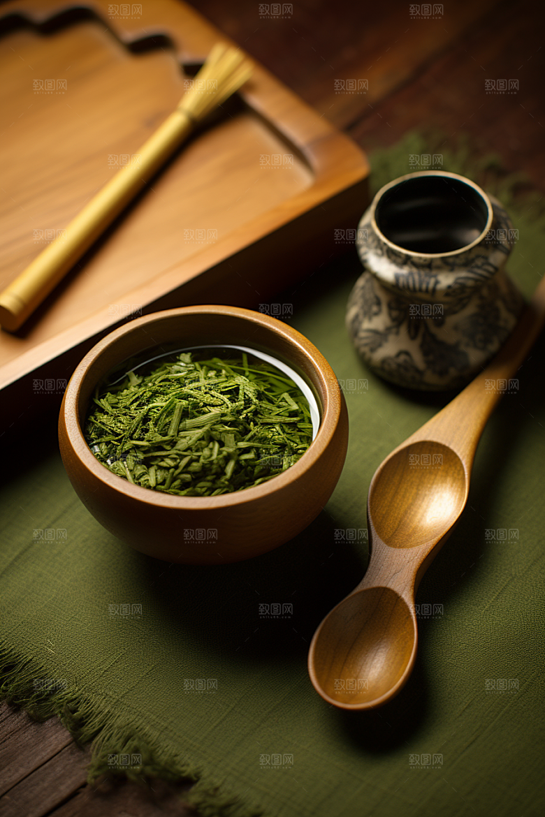 茶叶茶山清新摄影图