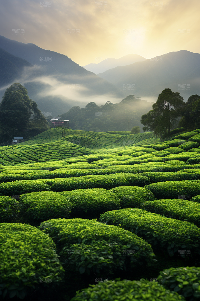 茶叶新茶自然摄影图