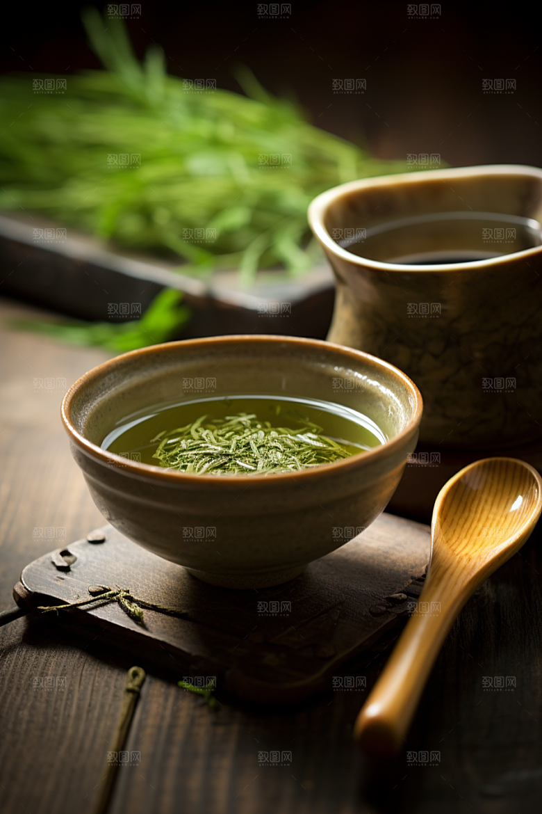 茶叶自然新茶摄影图