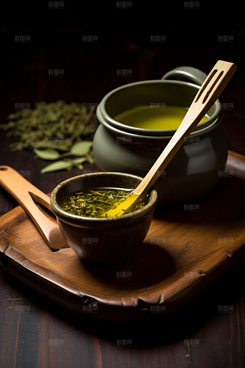 茶叶春茶自然摄影图