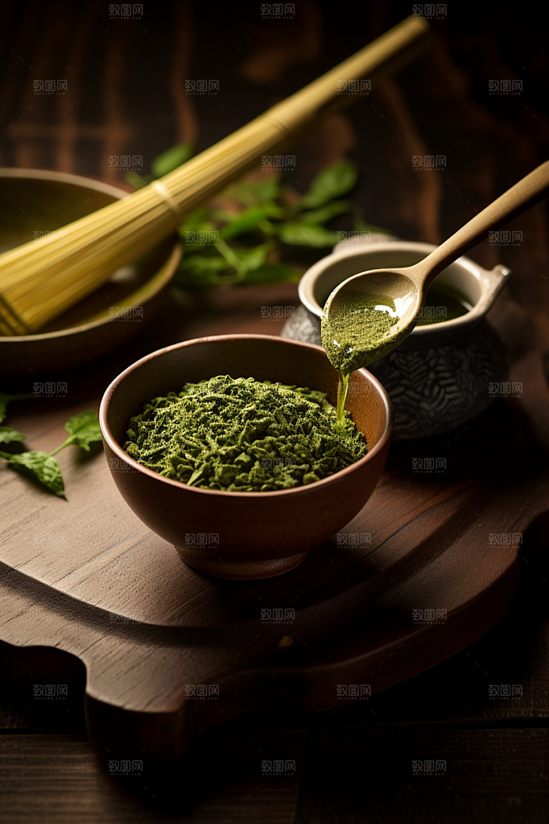 茶叶自然春茶摄影图