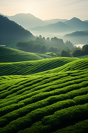 茶叶清新自然摄影图
