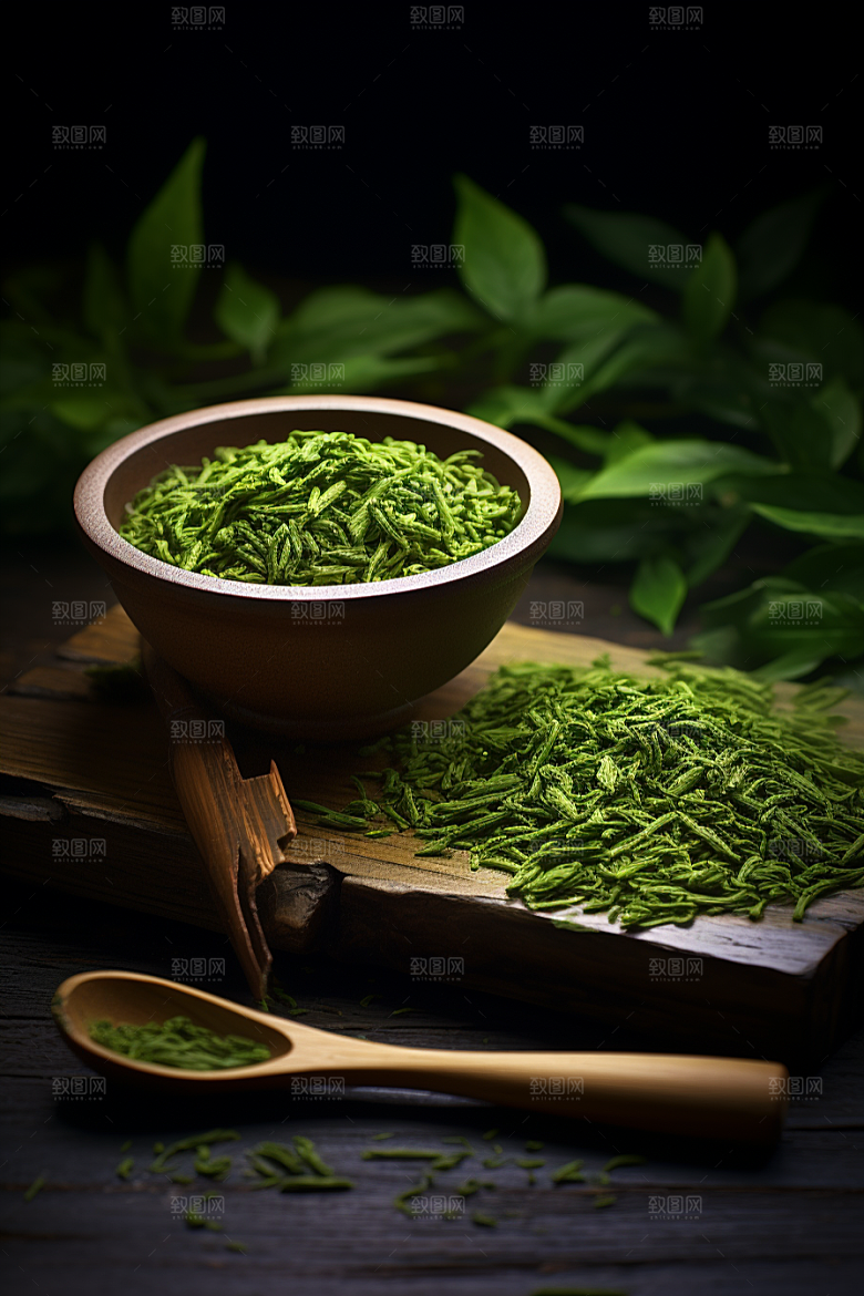 茶叶茶山茶树摄影图